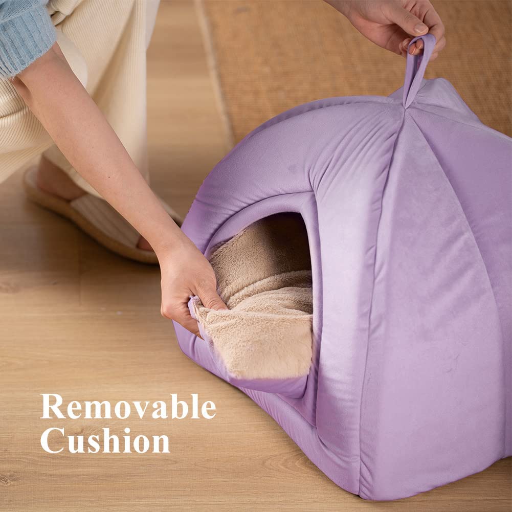 Kasentex Cat Bed, Lovely Tent with Removable Washable Pillow Cushion
