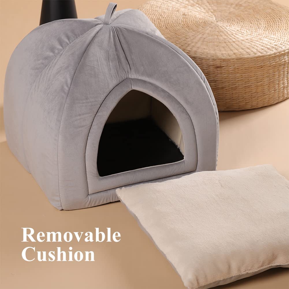 Kasentex Cat Bed, Lovely Tent with Removable Washable Pillow Cushion