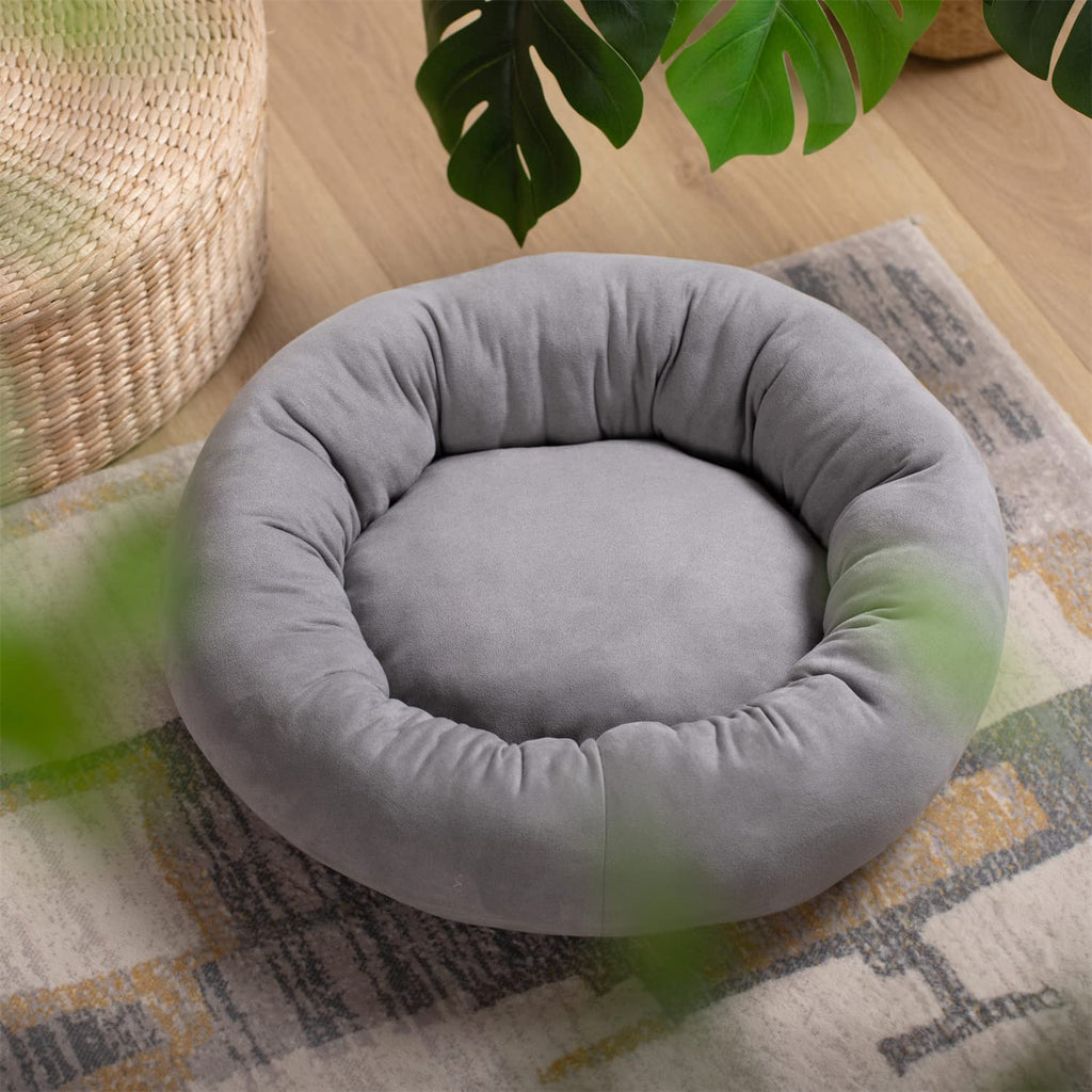 Kasentex Donut Design Round Dog Bed, Anti Slip and Machine Washable
