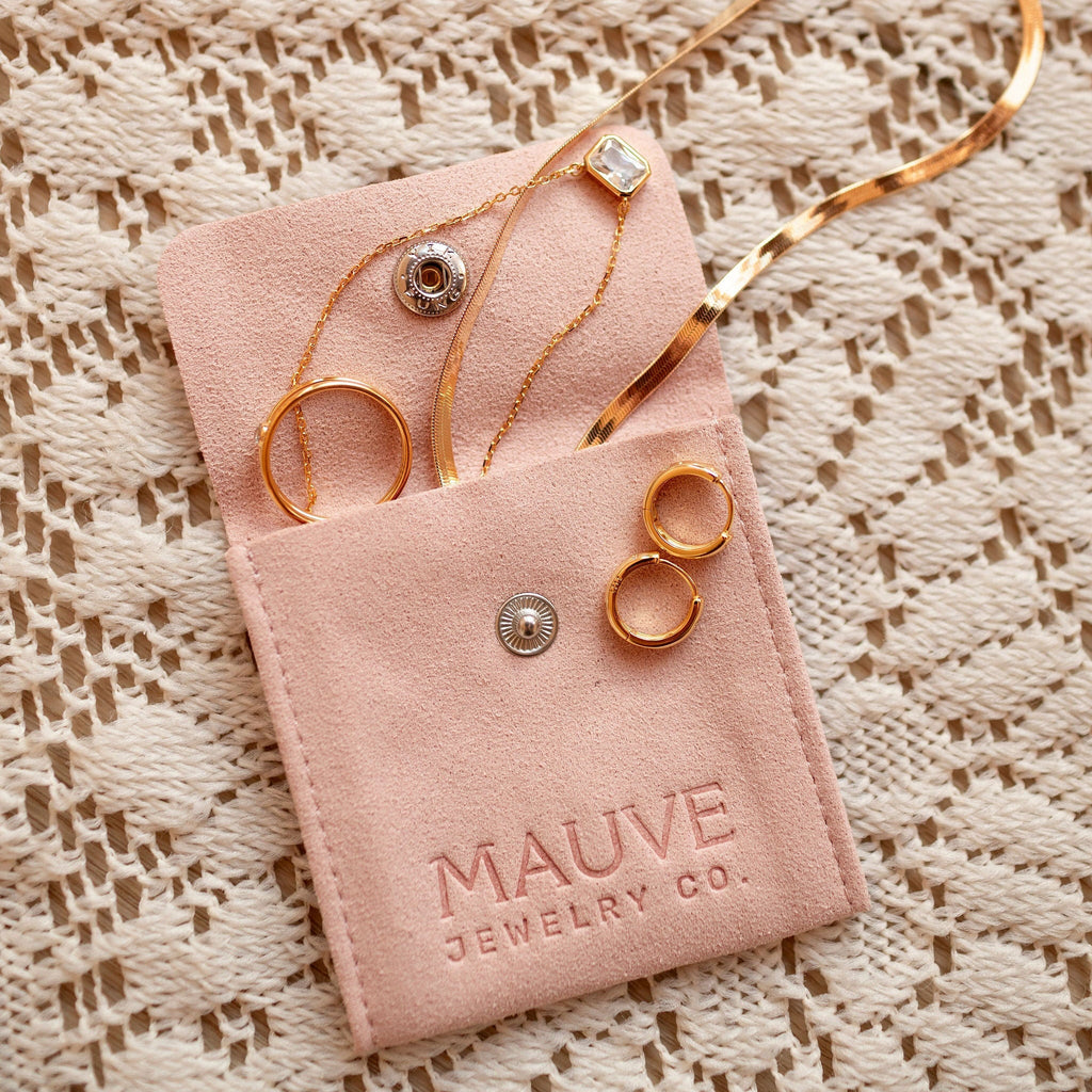 Charli Diamond & Gold Polka Dot Hoops